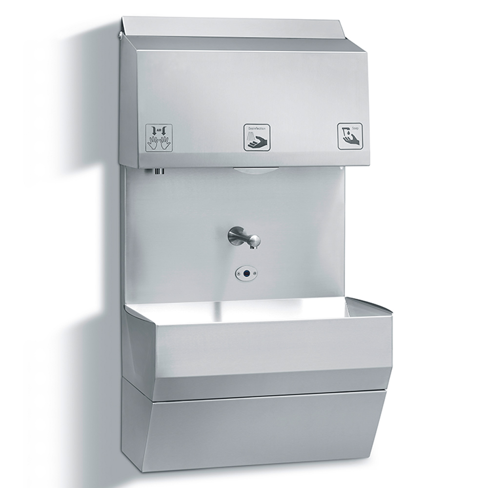 Handhygienecenter Sensor mit Handtrockner
